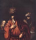 Rembrandt Canvas Paintings - David and Uriah
